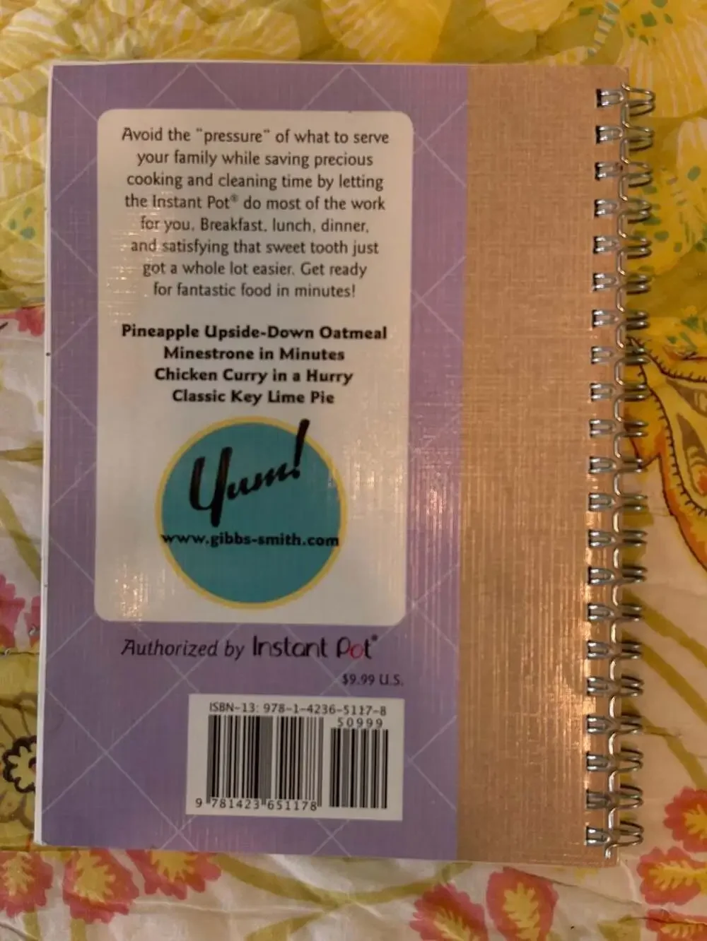 GUC Gibbs Smith 101 Things to Do with an Instant Pot Cookbook Donna Kelly